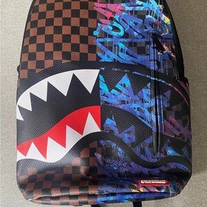 Sprayground Multicolor Shark Backpack